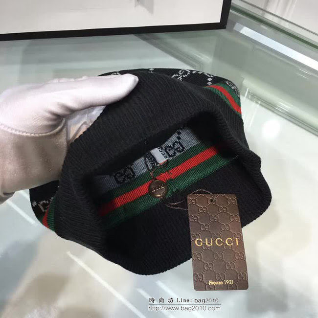 GUCCI古馳 跑量款 專櫃新款毛線帽 男女同款 LLWJ5783